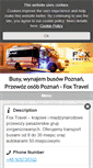 Mobile Screenshot of fox-travel.pl
