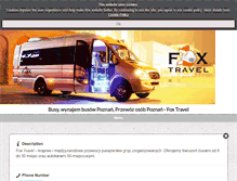 Tablet Screenshot of fox-travel.pl